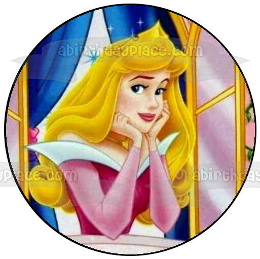 Adorno comestible para tarta de Princesa Aurora de Disney, imagen ABPID12554 