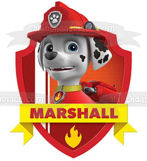 Paw Patrol Marshall Edible Cake Topper Image ABPID12690