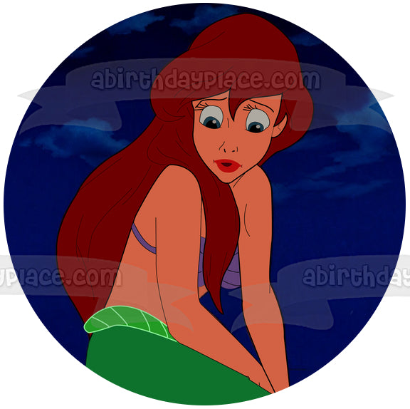 Adorno comestible para tarta de Princesa Disney, la Sirenita, Ariel, imagen ABPID12767 