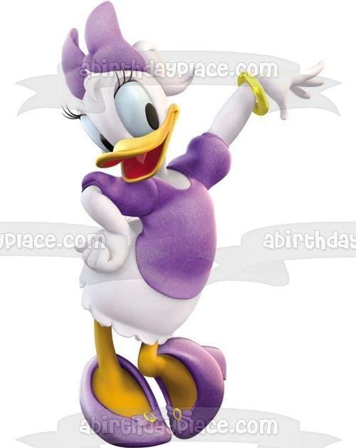 Walt Disney Daisy Duck Edible Cake Topper Image ABPID12856