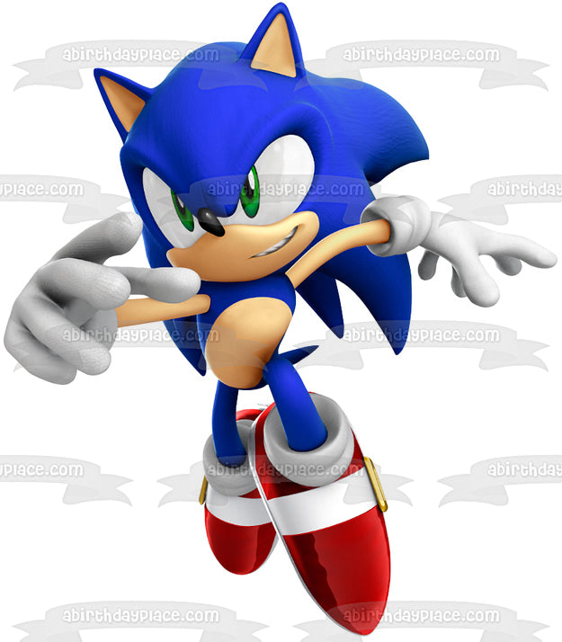 Sonic the Hedgehog Edible Cake Topper Image ABPID13630