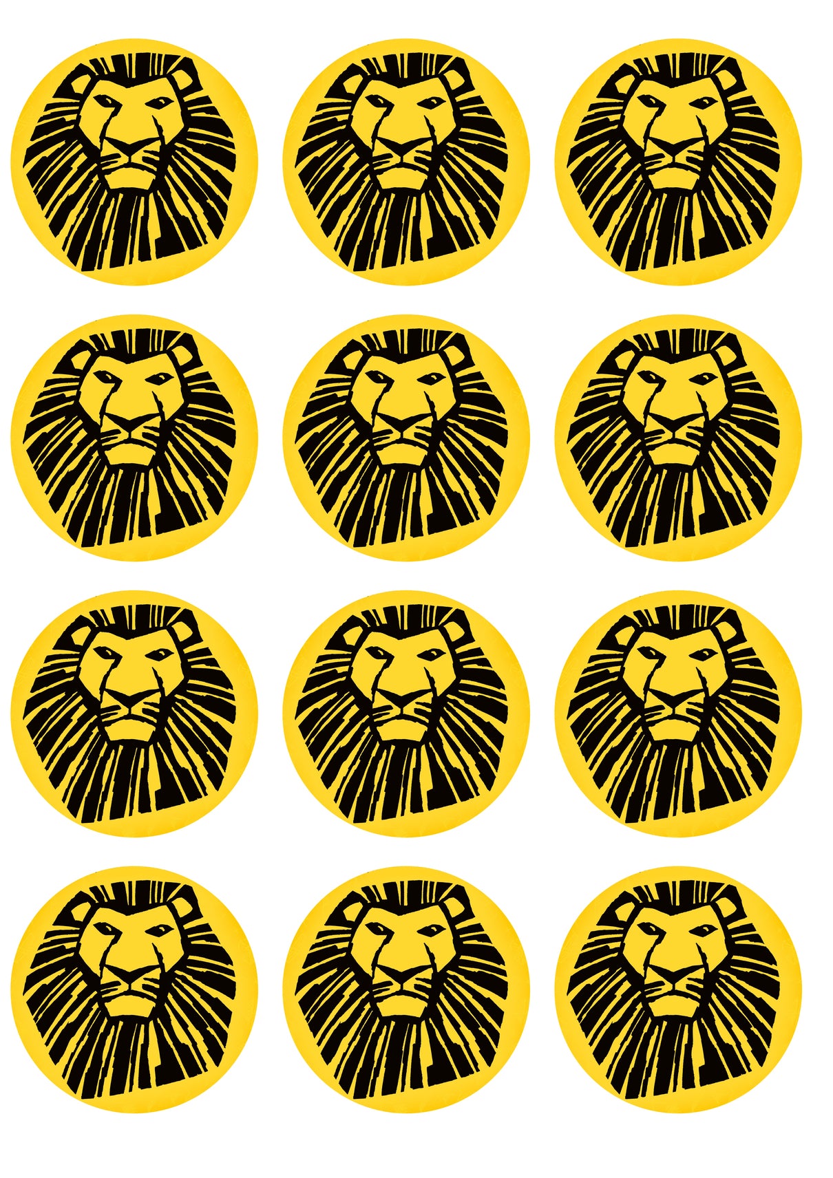 Disney The Lion King Broadway Musical Mufasa Edible Cupcake Topper Images ABPID14774