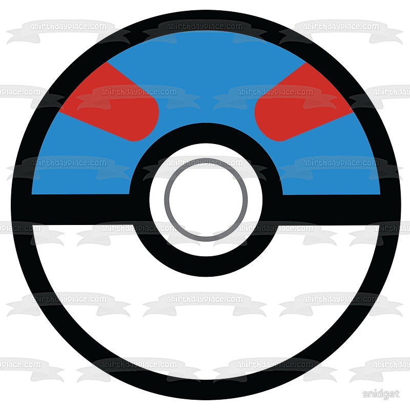 Pokemon Poke Ball Gran Bola Imagen comestible para decoración de tarta ABPID15160 