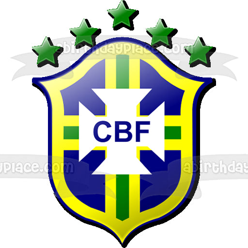 Imagen comestible para decoración de tarta con el logotipo del equipo de fútbol de la Dream League de Brasil ABPID20630 