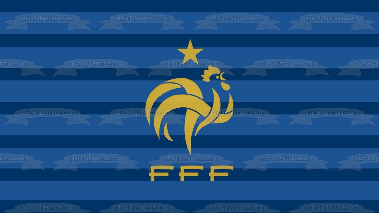 France World Cup Logo Edible Cake Topper Image ABPID20641