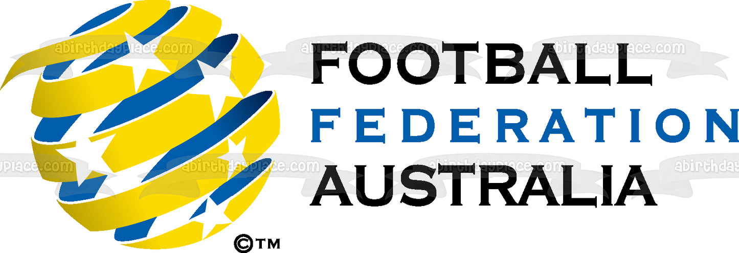 Football Federation Australia Logo Edible Cake Topper Image ABPID20642