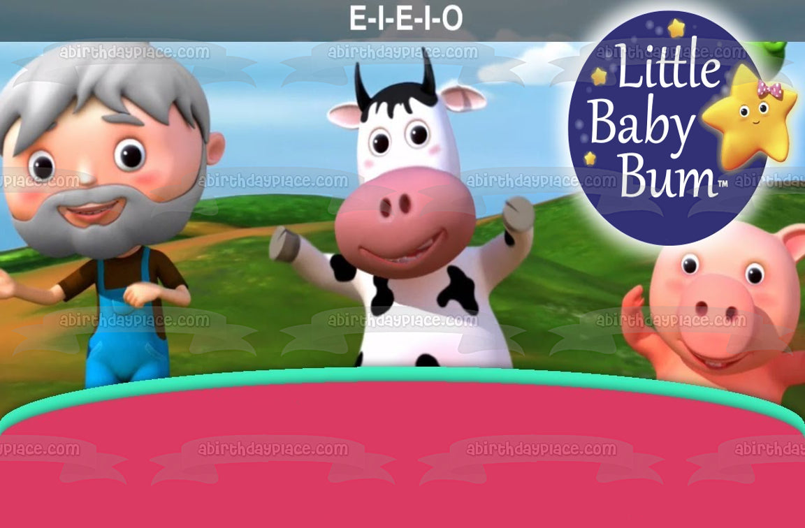 Little Baby Bum Lbb Pig Twinkle Lbb Cow Edible Cake Topper Image ABPID21818