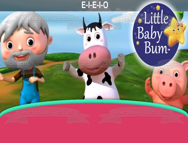 Little Baby Bum Lbb Cow Lbb Pig Twinkle The Star Edible Cake Topper Image ABPID22117