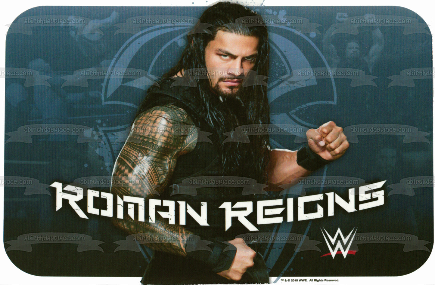 Imagen comestible para tarta de WWE World Wrestling Entertainment Roman Reigns ABPID22331 