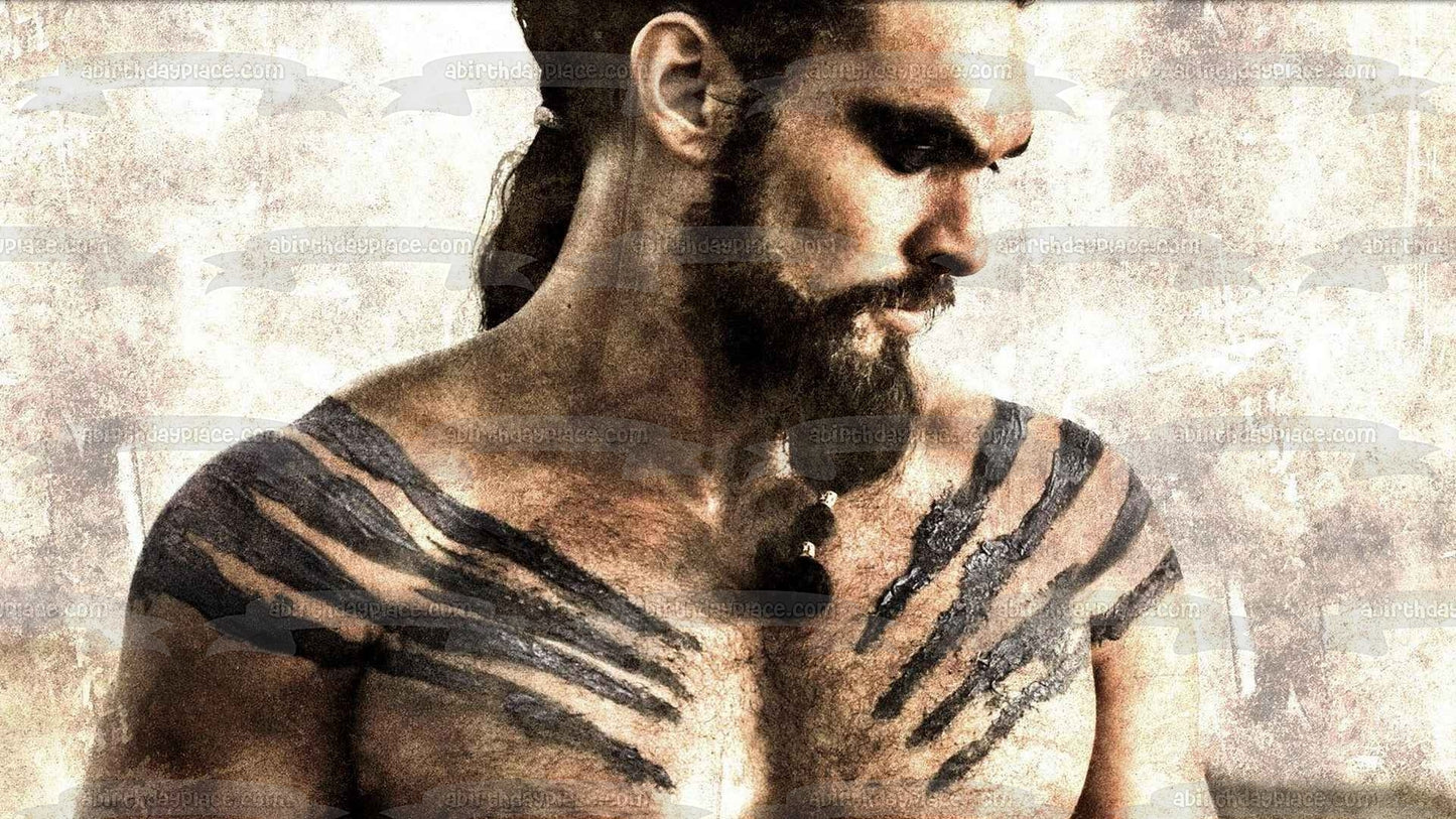 Juego de Tronos Khal Drogo Cacique de Dothraki Khalasar Adorno comestible para tarta Imagen ABPID26943 