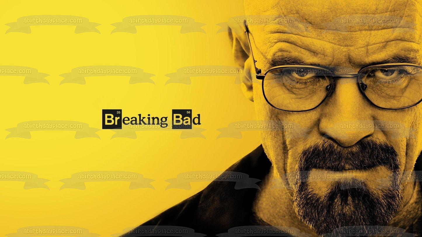 Breaking Bad Walter fondo blanco amarillo imagen comestible para decoración de tarta ABPID27022 