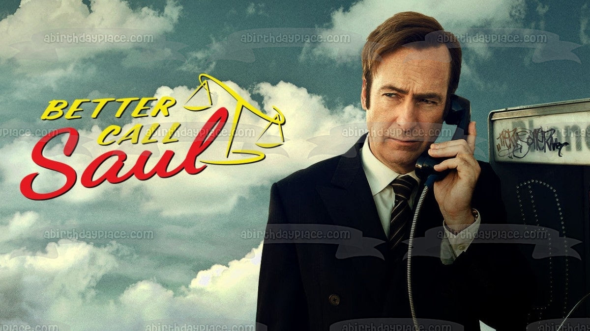 Better Call Saul Saul Goodman Teléfono público Decoración comestible para tarta Imagen ABPID27053 