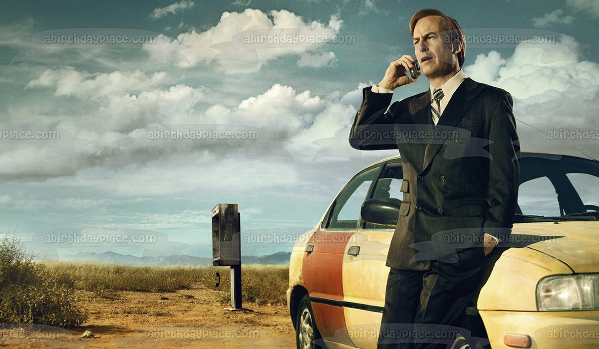 Better Call Saul Saul Goodman Car Desert - Decoración comestible para tarta, imagen ABPID27054 