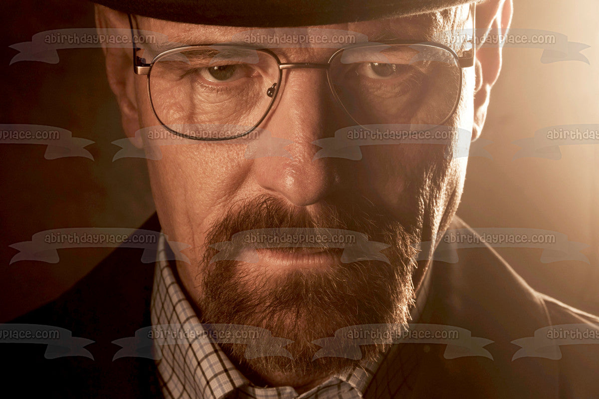 Breaking Bad Walter White Heisenberg Edible Cake Topper Image ABPID27071