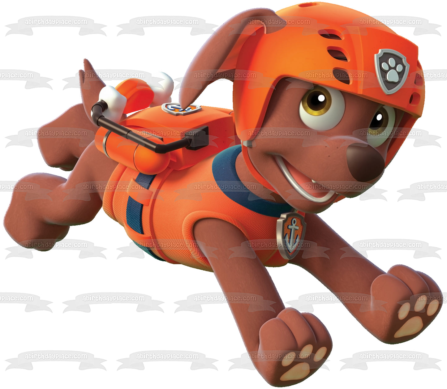 Figura decorativa comestible para tarta con casco para correr de Paw Patrol Zuma ABPID27247 