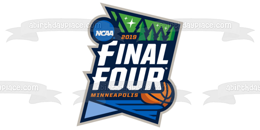 Imagen comestible para tarta con el logotipo de Final Four NCAA Minneapolis 2019 ABPID27398 