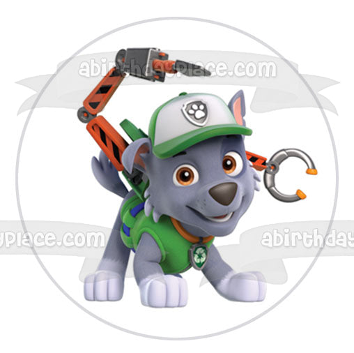 Paw Patrol Rocky Mochila Herramientas Adorno comestible para tarta Imagen ABPID27497 