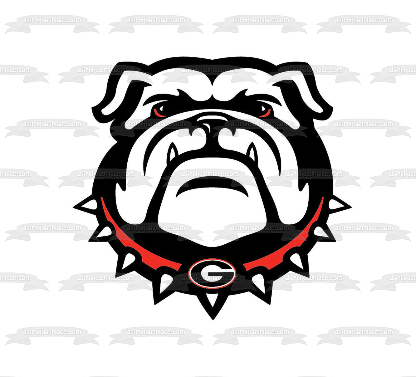 Imagen comestible para tarta con logotipo de Georgia Bulldogs de la NCAA Sports ABPID27523 