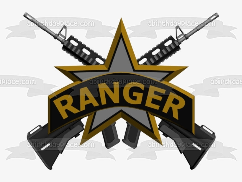 Call of Duty Modern Warfare Ranger Logo Edible Cake Topper Image ABPID27779