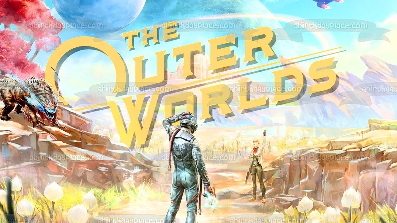 The Outer Worlds Videojuego RPG Exploración espacial Futuro Imagen comestible para tarta ABPID50410 