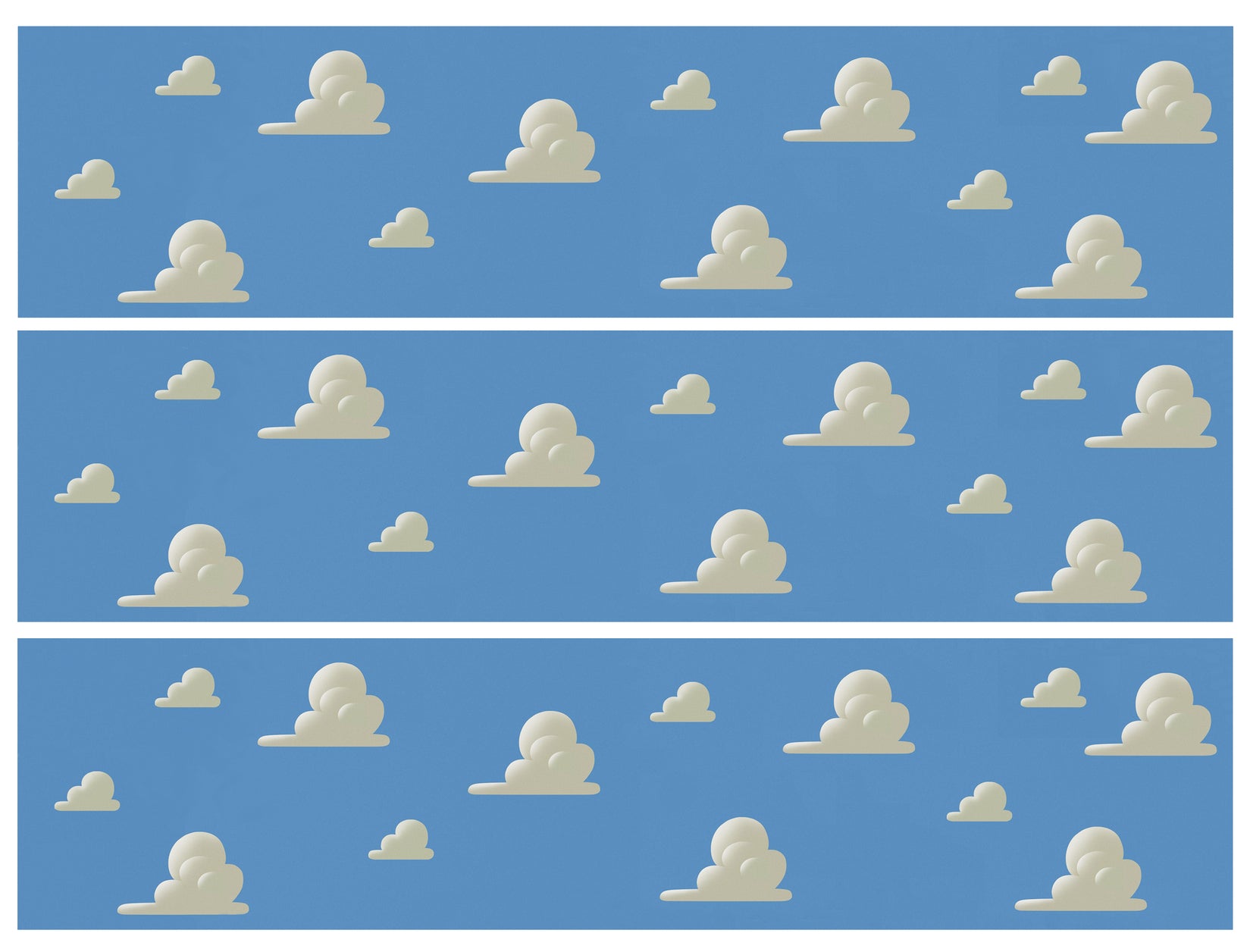 Toy Story Inspired Wallpaper Cloud Border Strips Edible Cake Topper Image Strips ABPID50427