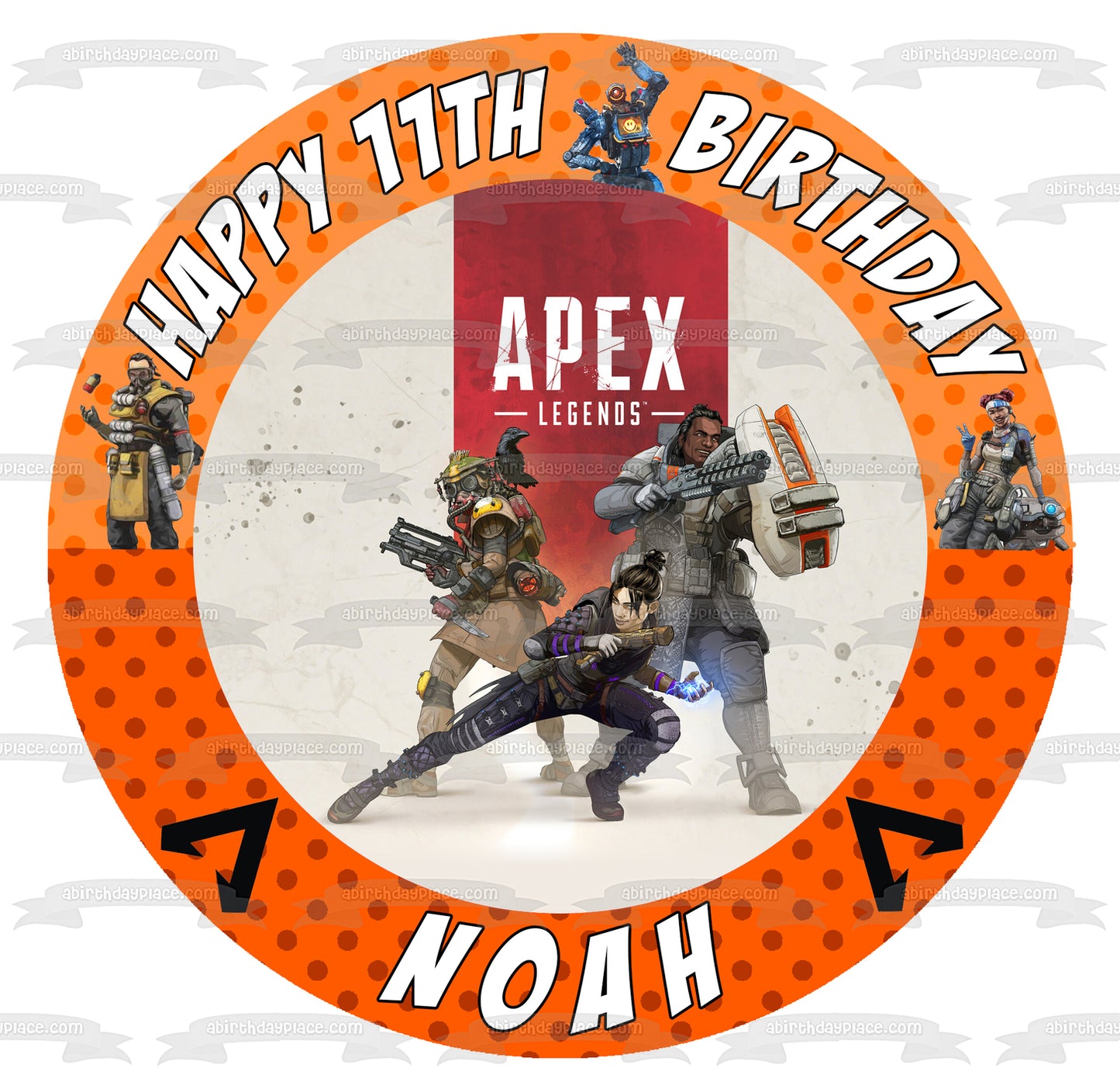 Apex Legends Battle Royale Personalizable Edible Cake Topper Image ABPID50528