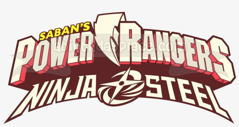 Imagen comestible para decoración de tarta con el logotipo de Ninja Steel de los Power Rangers de Saban ABPID50656 