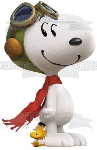 Snoopy Flying Ace with Woodstock Edible Cake Topper Image ABPID50725