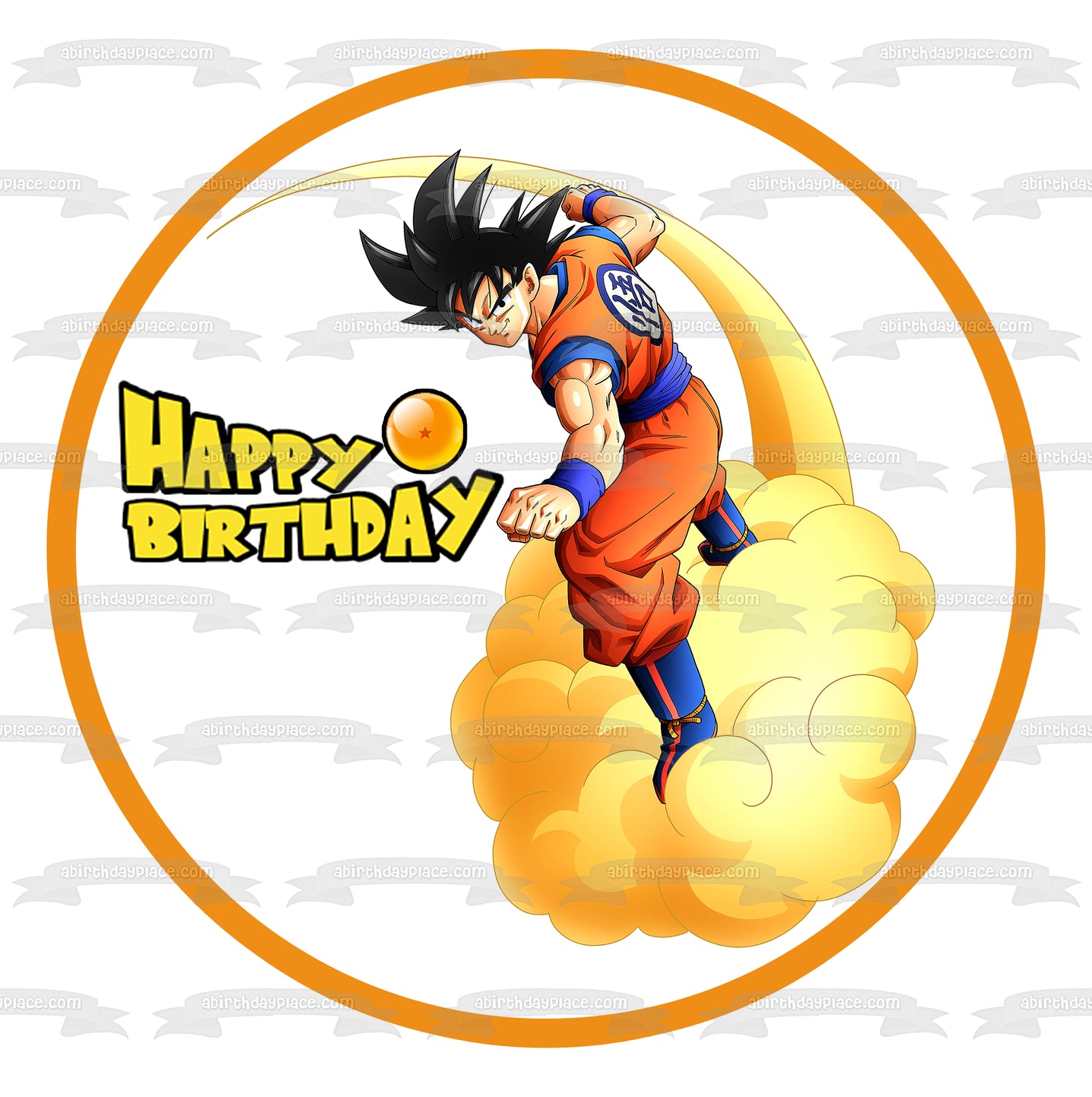 Decoración para tarta comestible redonda Dragon Ball Z Kakarot Imagen ABPID50733 