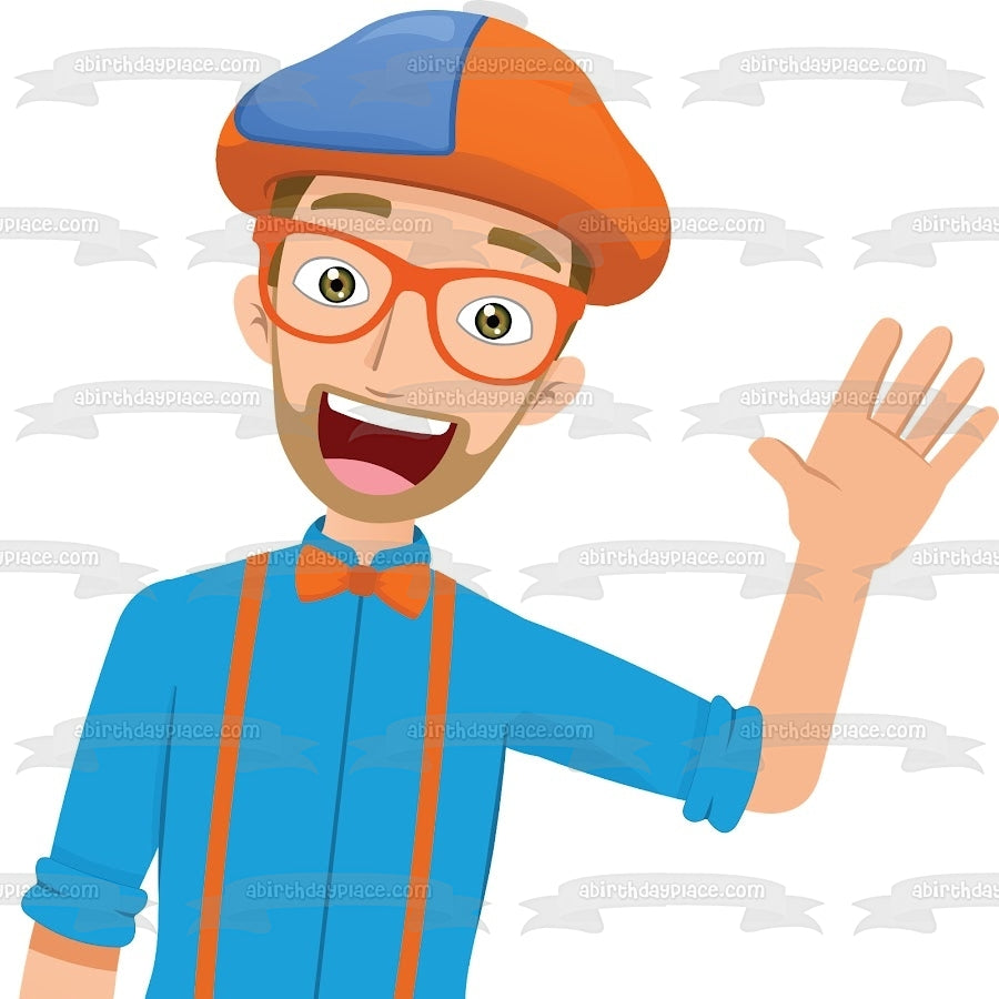 Blippi Youtube Youtuber Bowtie Imagen comestible para decoración de tarta ABPID50825 