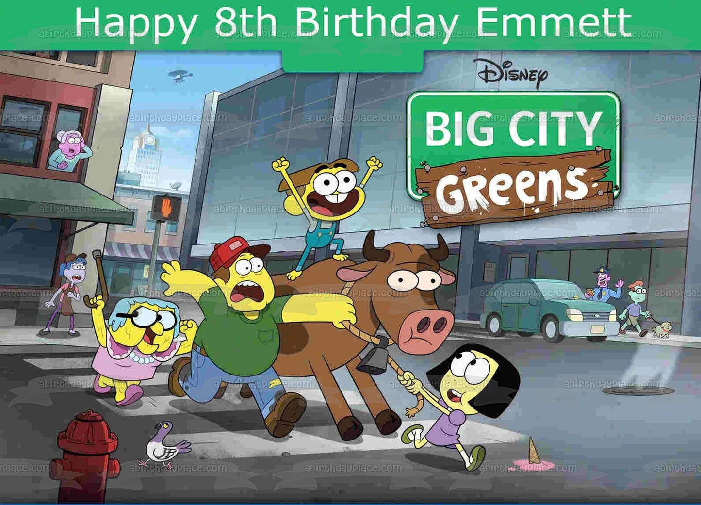 Disney Big City Greens Edible Cake Topper Image ABPID50929