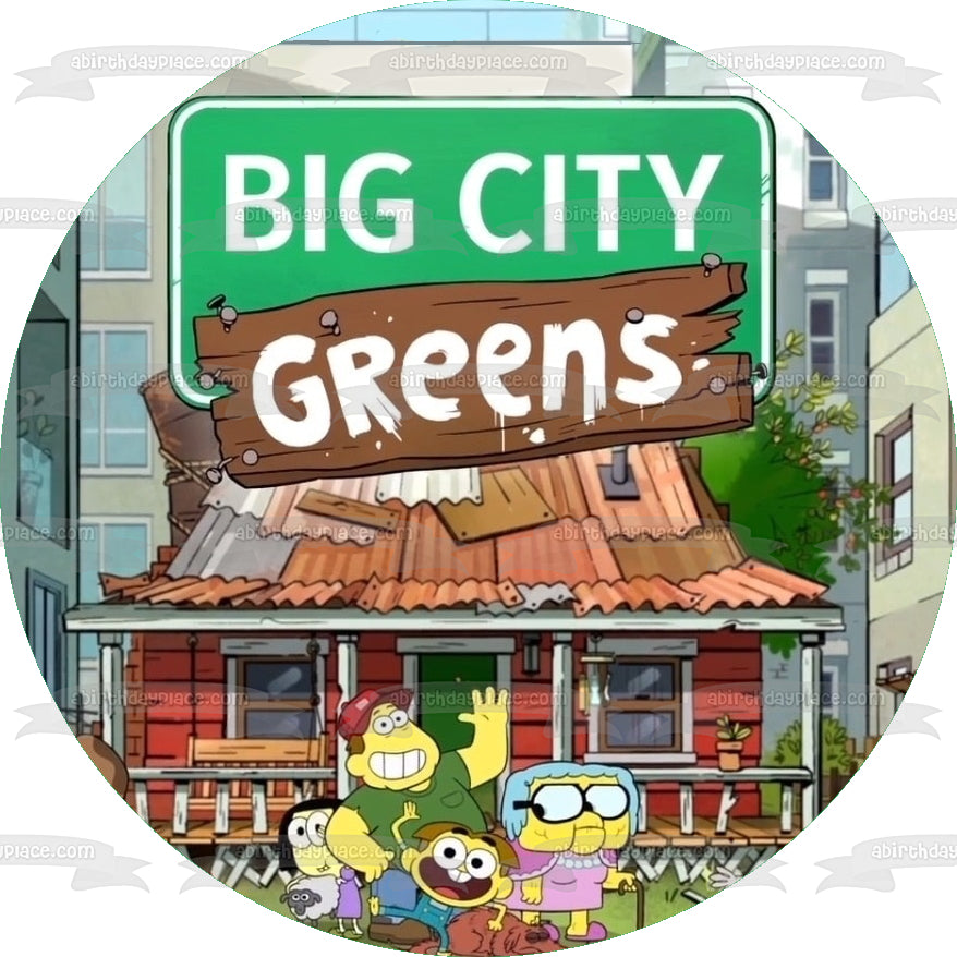 Imagen comestible para tarta de Big City Greens Cricket Tilly Bill Gramma ABPID50930 