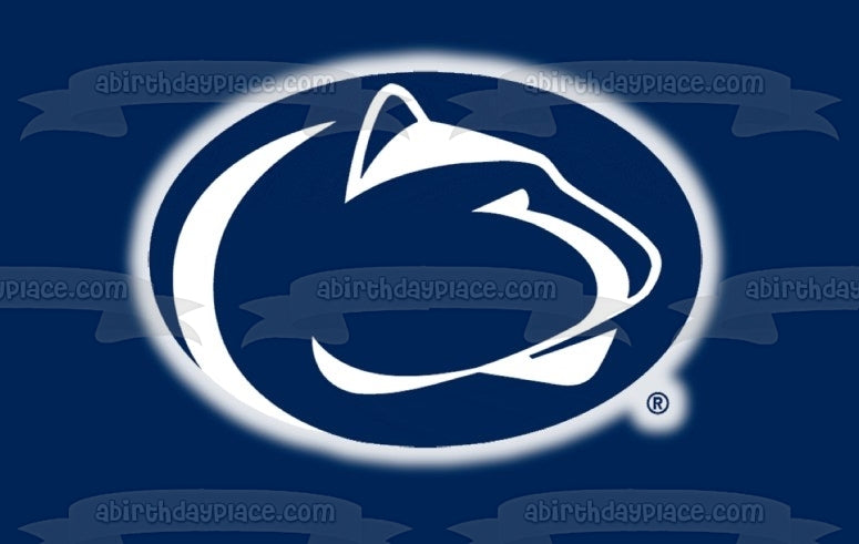 Imagen comestible para tarta con logotipo de Nittany Lion de la Universidad de Penn State, NCAA, deportes universitarios, imagen ABPID50998 