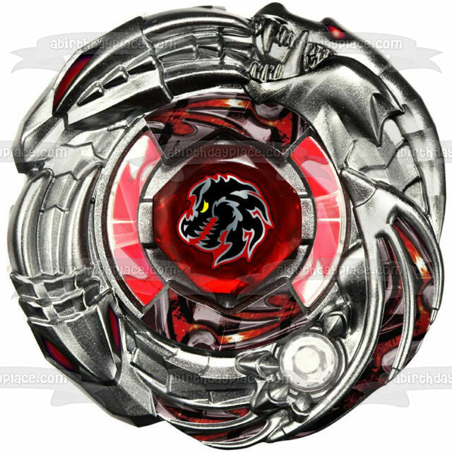 Adorno comestible para tarta Beyblade Shogun Steel Dark Knight Dragoon Imagen ABPID51131 