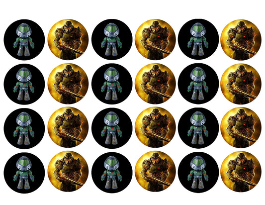 Doom Little Doomguy Arch-Vile 24ct Edible Cupcake Topper Images ABPID51144