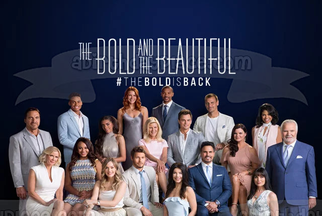 The Bold and the Beautiful #The Bold Is Back Katie Logan Ridge Forrester Brooke Logan Eric Forrester Sally Spectra Imagen comestible para decoración de tarta ABPID51250 