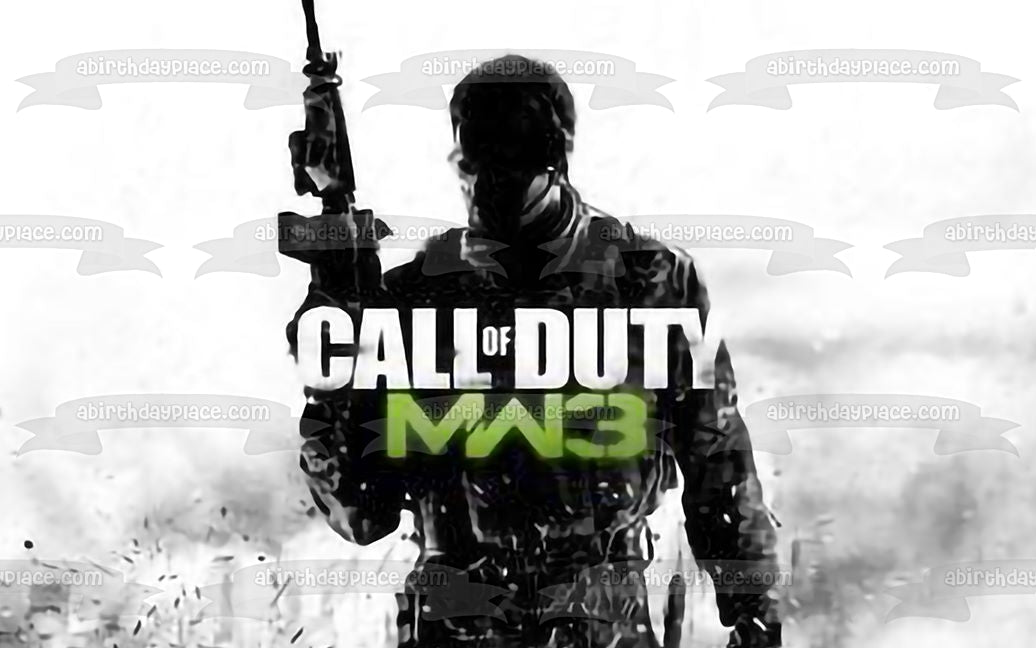 Call of Duty Modern Warfare 3 Game Cover Edible Cake Topper Image ABPID51274