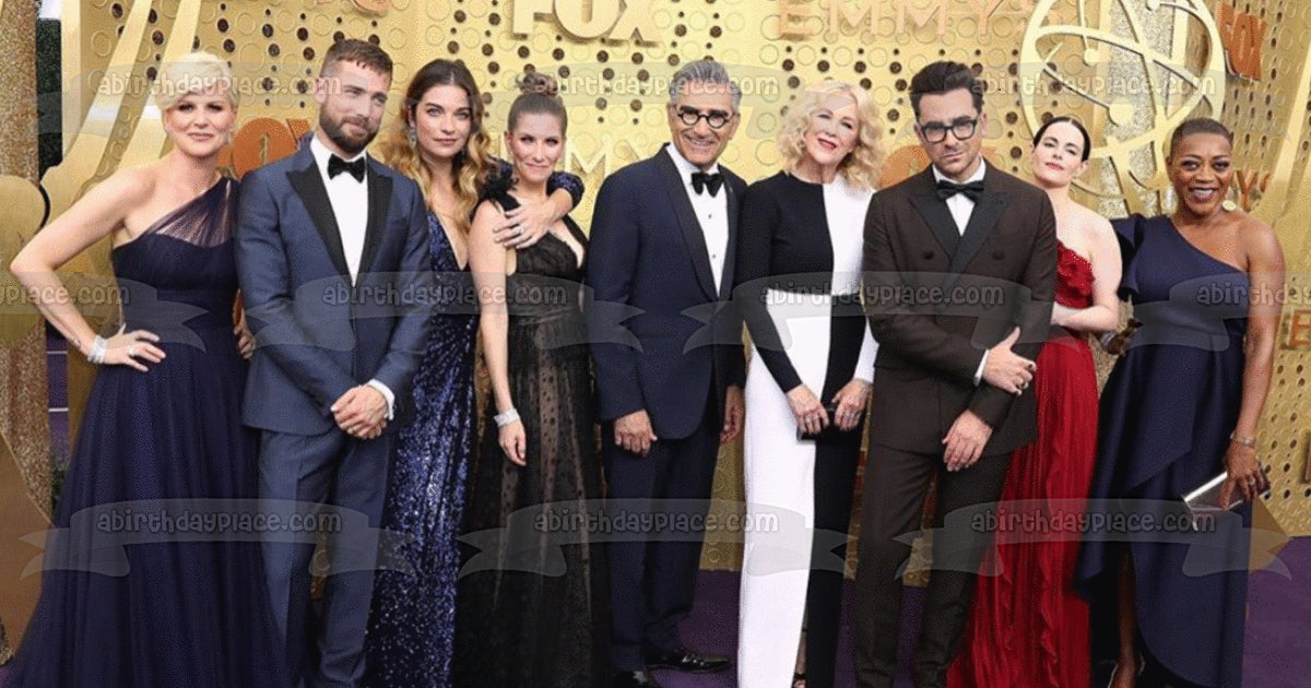 Schitt's Creek Elenco Jocelyn Ted Alexis Twyla Johnny Moira David Stevie Ronnie Imagen comestible para tarta ABPID51285 