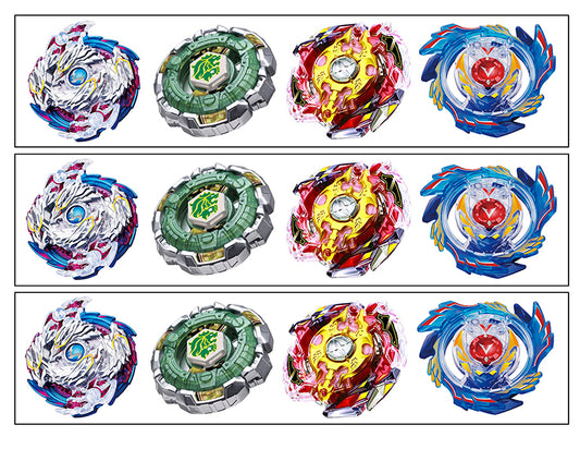 Beyblade Burst Battle Beywarriors Genesis Valtryek V3 Evolution Green Fafnir F3 Nightmare Longinus Edible Cake Topper Image Strips ABPID51333