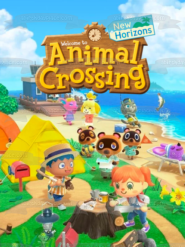 Animal Crossing New Horizons Simulación social Videojuego Aldeanos Agricultura Adorno comestible para tarta Imagen ABPID51411 