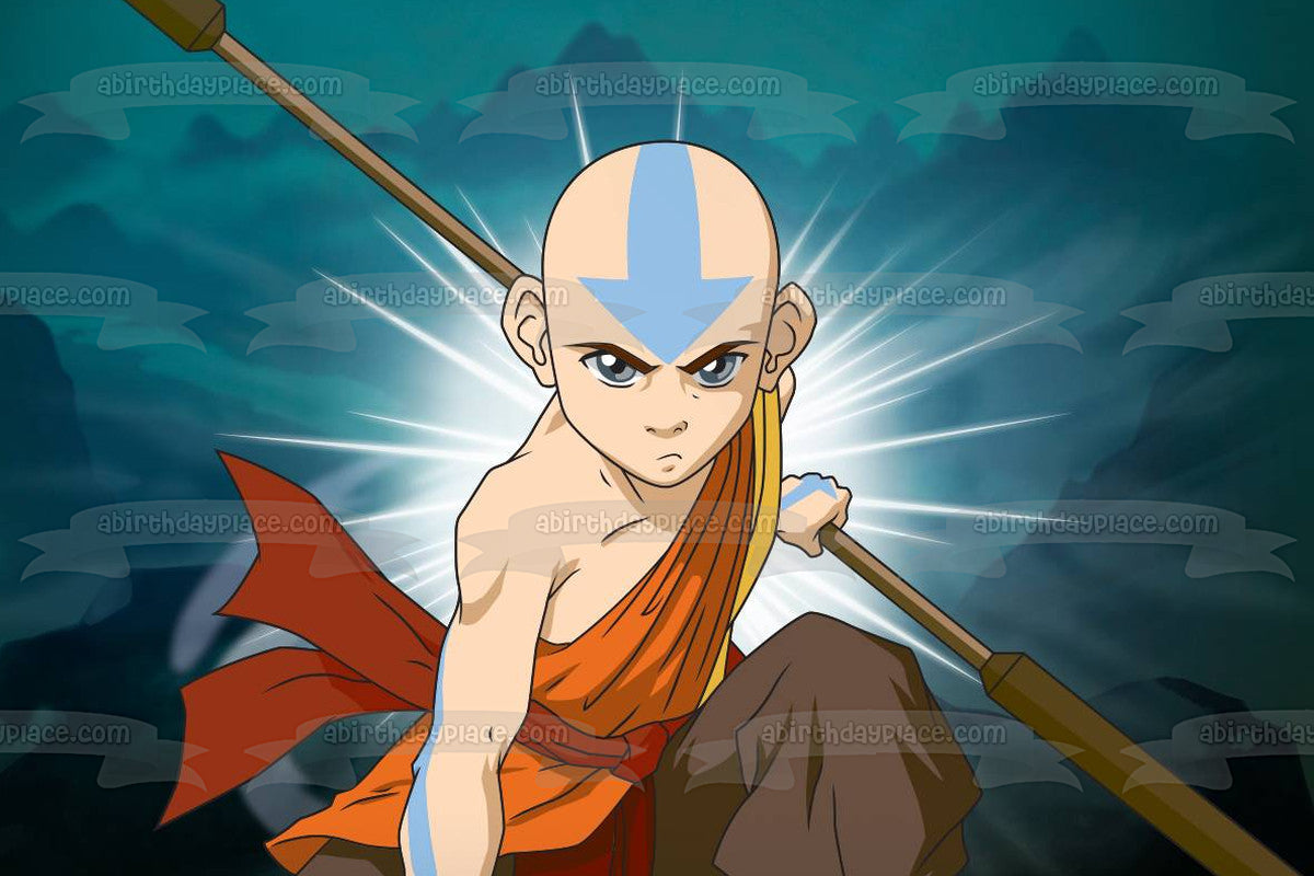 Aang Edible Cake Topper Image ABPID51423