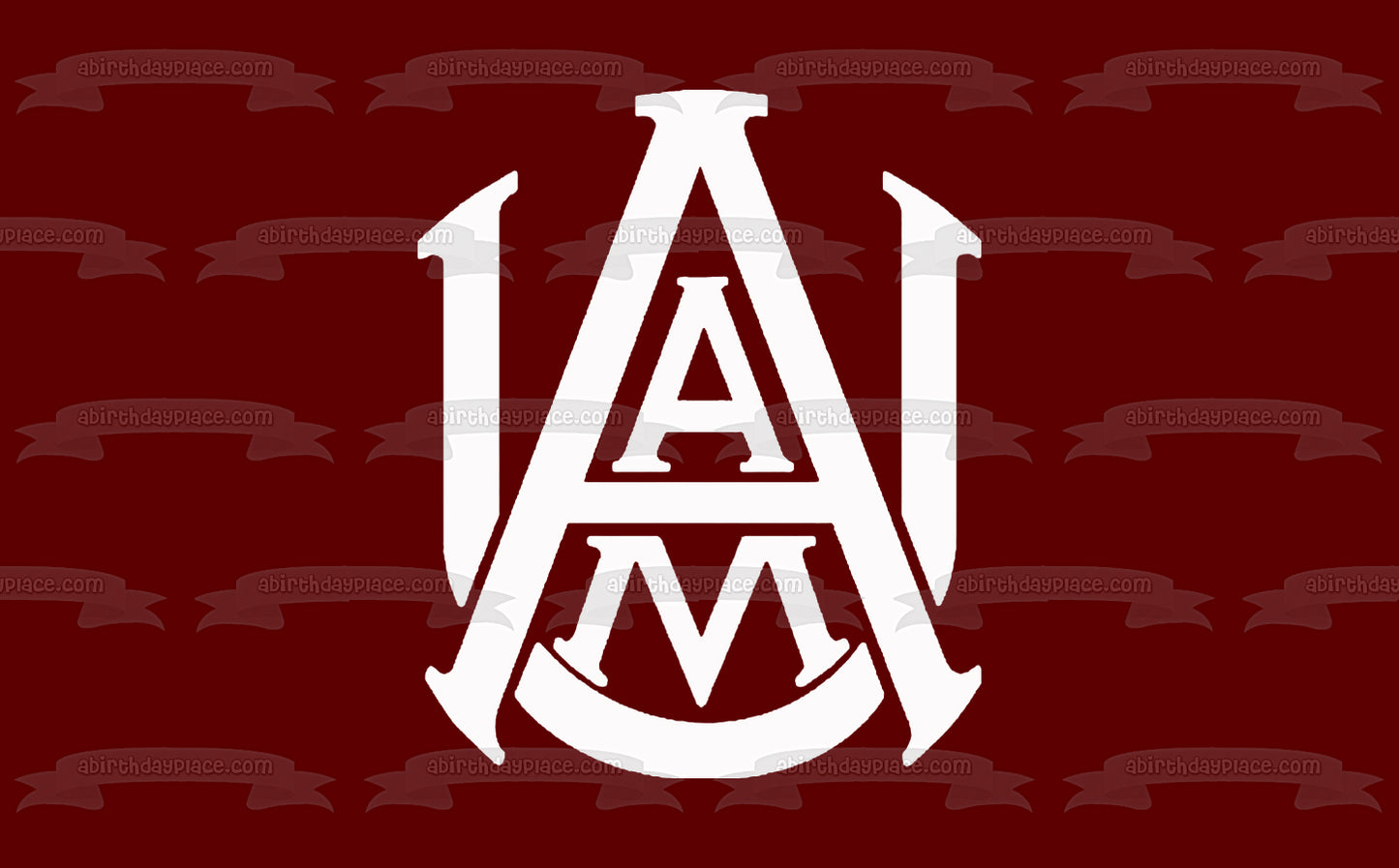 Alabama A&M Logo Edible Cake Topper Image ABPID51728