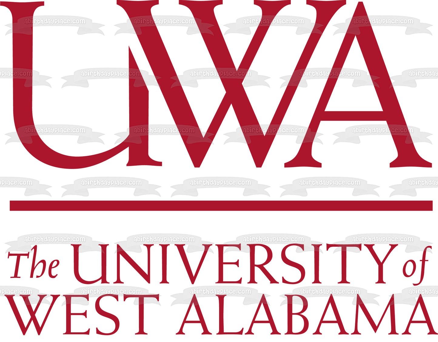 University of West Alabama Edible Cake Topper Image ABPID51751