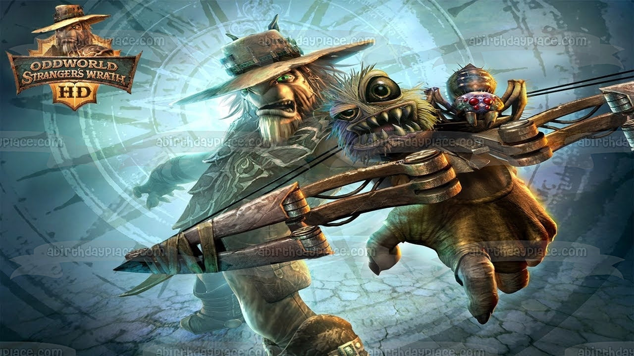 Oddworld: Stranger's Wrath HD el cazarrecompensas imagen comestible para decoración de tarta ABPID51884 