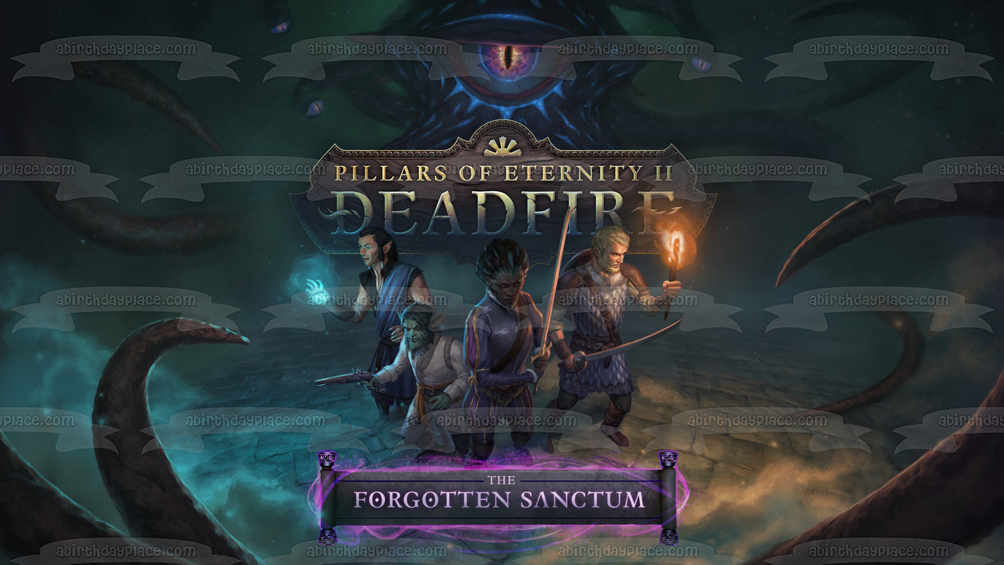 Pillars of Eternity 2: Deadfire the Forgotten Sanctum - Adorno comestible para tarta con varios compañeros, imagen ABPID51889 