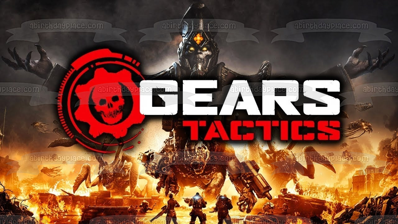 Decoración comestible para tarta de Gears Tactics Brumak Corpser Imagen ABPID51924 