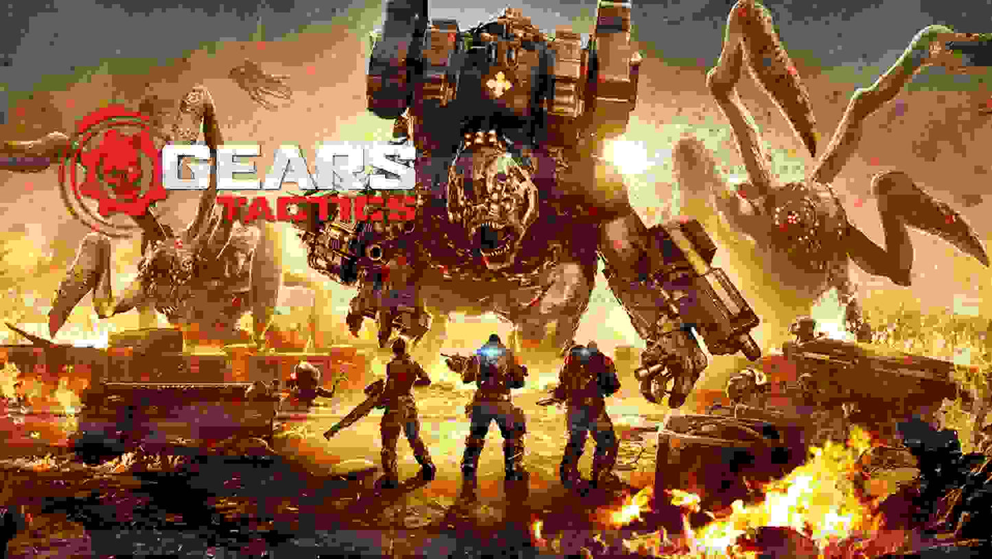 Decoración comestible para tarta de Gears Tactics Brumak Corpser Imagen ABPID51937 