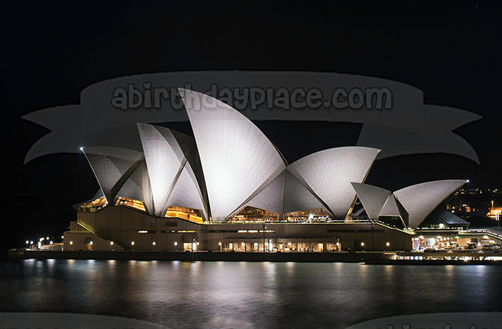 Imagen comestible para tarta de la Ópera de Sídney, Australia, ABPID52519 