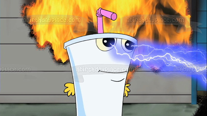 Aqua Teen Hunger Force Mastershake Athf Adult Swim Animation Edible Cake Topper Image ABPID52629