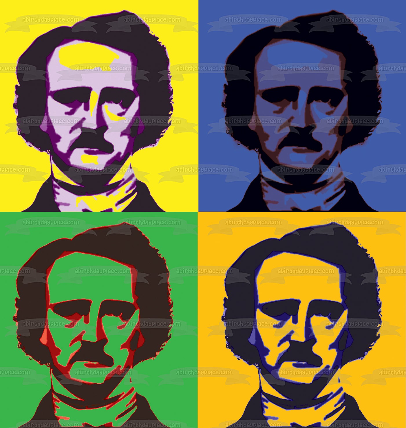 Edgar Allan Poe Poesía Literatura Escritor Poema Autor Clásico Decoración Comestible Para Tarta Imagen ABPID52653 